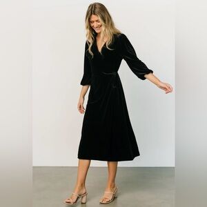 Baltic Born Velvet Wrap Dress